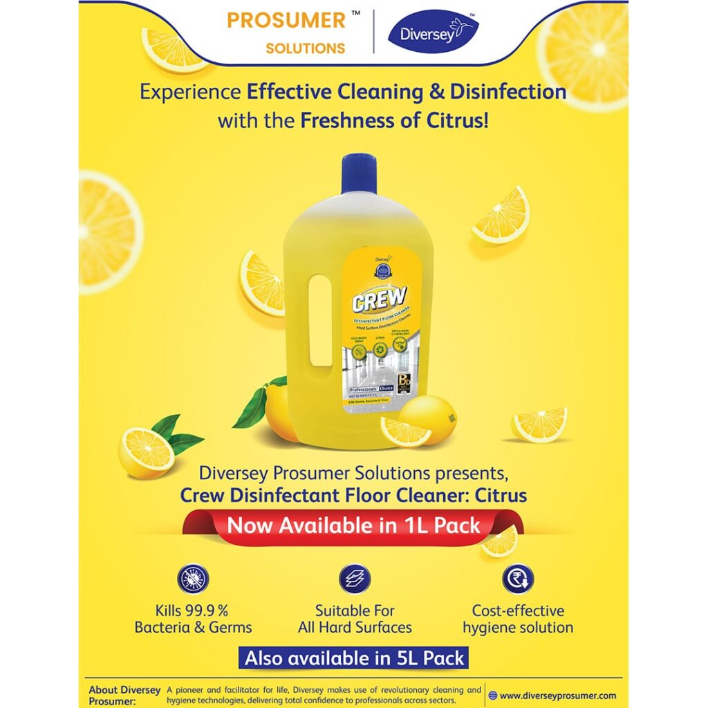 Buy Crew Disinfectant Floor Cleaner Citrus 5L Diversey Prosumer